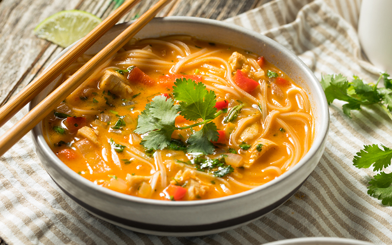 Enjoy this delicious Coconut Curry and Noodle Soup courtesy of Kim Phat: Recipe of the Week